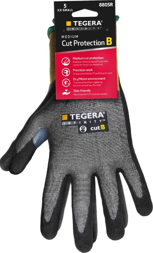 Ochranné rukavice TEGERA 8805R INFINITY proti prerezaniu a teplu