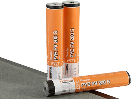 BauderPYE PV 200 S4 asfaltový pás pre ploché strechy, Štandardné elastomérové SBS pásy